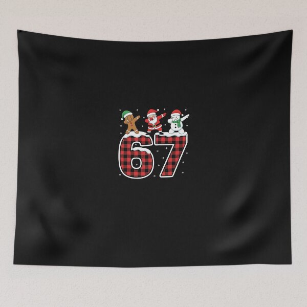 Item preview, Dabbing Trio on 67 Buffalo Plaid Christmas designed and sold by yaginoie.