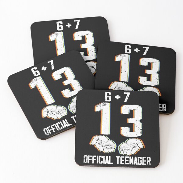Item preview, 6+7 = 13 Year Old Boys Girls Teenager 13th Birthday Funny 67 Meme designed and sold by jakaun.