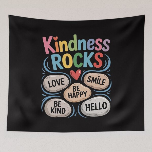 Item preview, Kindness Rocks Kid Painted Rocks Multi Colour Letters designed and sold by Minoloinan.