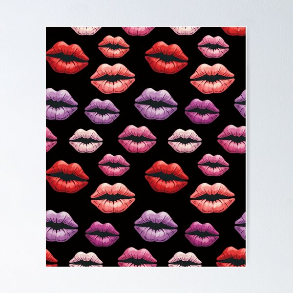 Item preview, Kisses painted lips designed and sold by Minoloinan.
