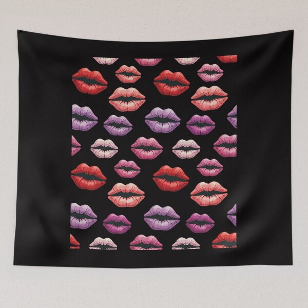 Item preview, Kisses painted lips designed and sold by Minoloinan.