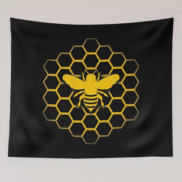 Item preview, Honeycomb Bee Art designed and sold by gaelaedanesaa.