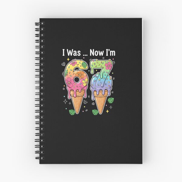 Item preview, Floral Ice Cream 67 -I Was … Now I’m 67 designed and sold by yaginoie.