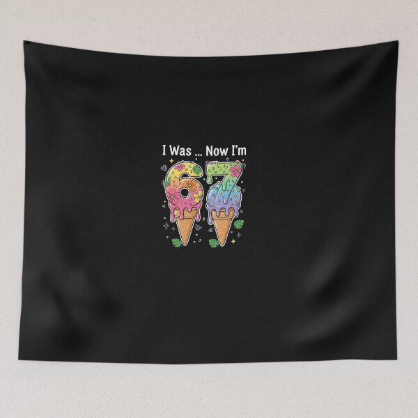 Item preview, Floral Ice Cream 67 -I Was … Now I’m 67 designed and sold by yaginoie.