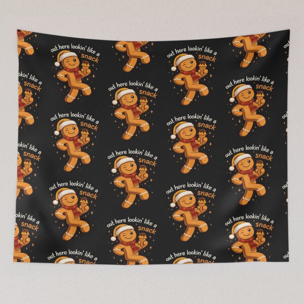 Item preview, Out Here Lookin’ Like a Snack Gingerbread Shirt – Funny Christmas T-Shirt designed and sold by sssweetness.