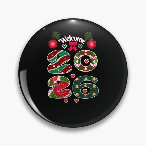 Item preview, Welcome 2026 Festive Patterned Numerals  designed and sold by HopeAndHustle.