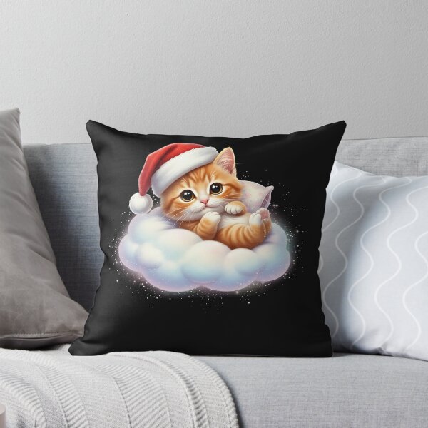 Item preview, Dreamy Santa Kitty Cloud Night designed and sold by yaginoie.