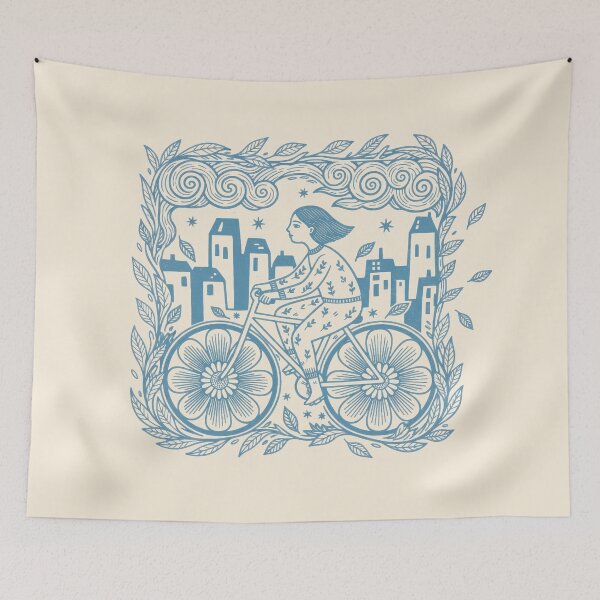 Item preview, Pedaling Through Petal Streets designed and sold by EdvvinStudios.