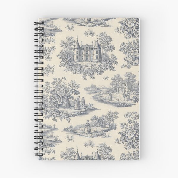 Item preview, Campo azul Toile de Jouy – Patrón pastoral vintage designed and sold by SplashTastic.