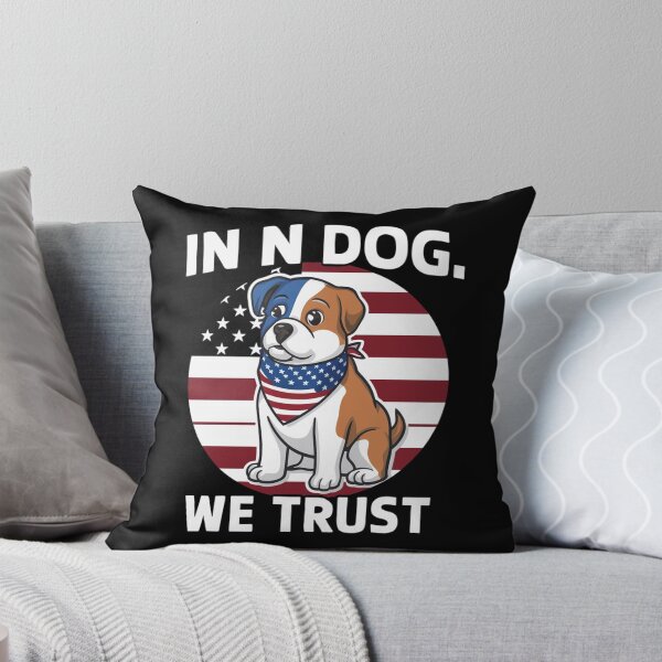 Item preview, 4th Of July American Flag In Dog We Trust designed and sold by CruelShadesSt.