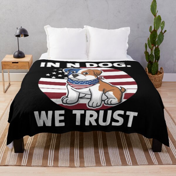 Item preview, 4th Of July American Flag In Dog We Trust designed and sold by CruelShadesSt.