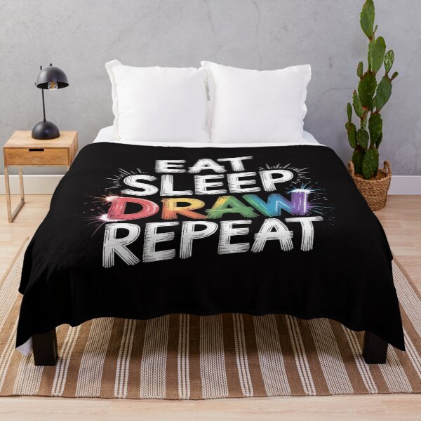 Item preview, Eat Sleep Draw Repeat Paint Sketching Drawing Artist designed and sold by Minoloinan.