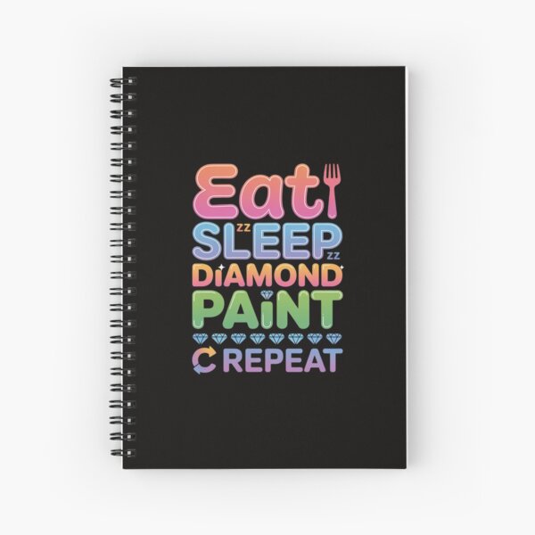 Item preview, Eat Sleep Diamond Paint Repeat Diamond Painting designed and sold by Minoloinan.