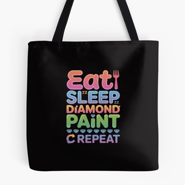 Item preview, Eat Sleep Diamond Paint Repeat Diamond Painting designed and sold by Minoloinan.