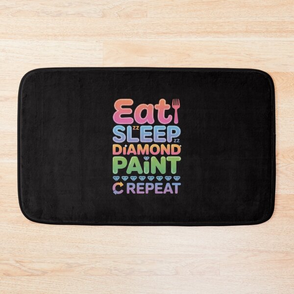 Item preview, Eat Sleep Diamond Paint Repeat Diamond Painting designed and sold by Minoloinan.