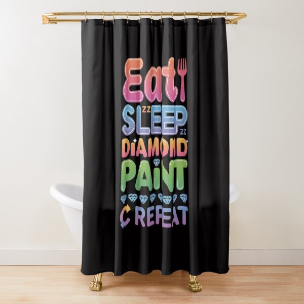Item preview, Eat Sleep Diamond Paint Repeat Diamond Painting designed and sold by Minoloinan.