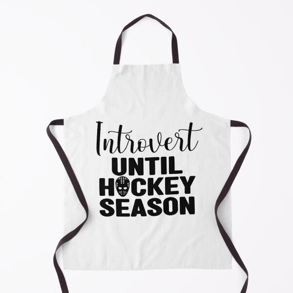 Item preview, Hockey saying: Introvert until hockey season includes goalie helmet image designed and sold by CHASAcreative.