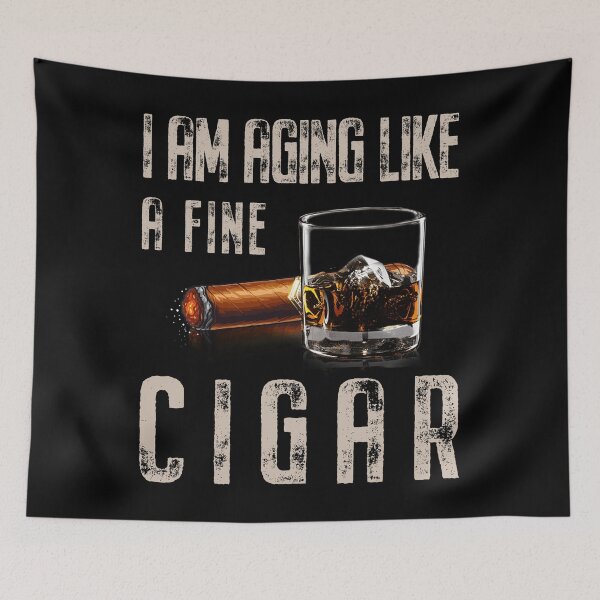 Item preview, Aging Like a Fine Cigar Whiskey Tee designed and sold by LarryMBrown.