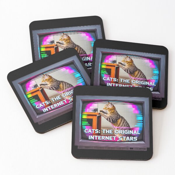 Item preview, Cats The Original Internet Stars Retro CRT Design designed and sold by Amanda's Factory.