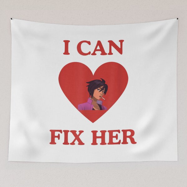 Item preview, I Can Fix Her Dark Romance Meme Style Illustration designed and sold by SuziLope.