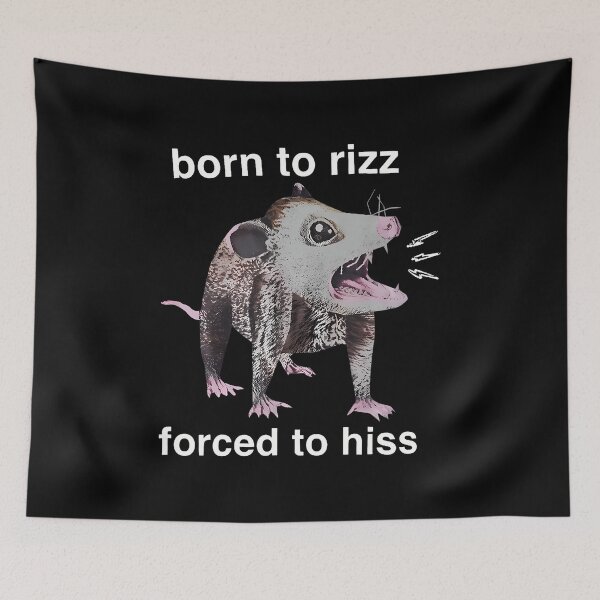 Item preview, Forced To Hiss Possum Born To Rizz Forced To Hiss designed and sold by AileighKyser.