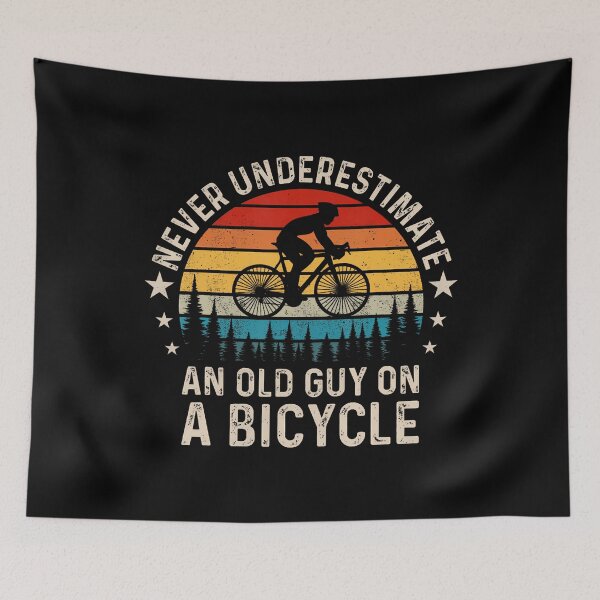 Item preview, Never Underestimate An Old Guy On A Bicycle Vintage designed and sold by arzateiosumn.