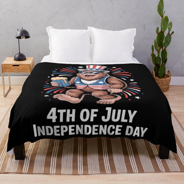 Item preview, 4th of July Independence day Bigfoot Cute designed and sold by CruelShadesSt.