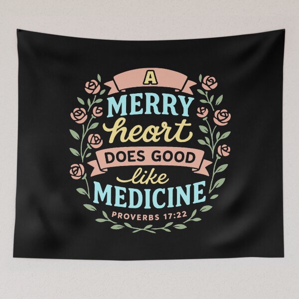 Item preview, Proverbs 17:22 A Merry Heart Does Good Like Medicine  designed and sold by plushism.