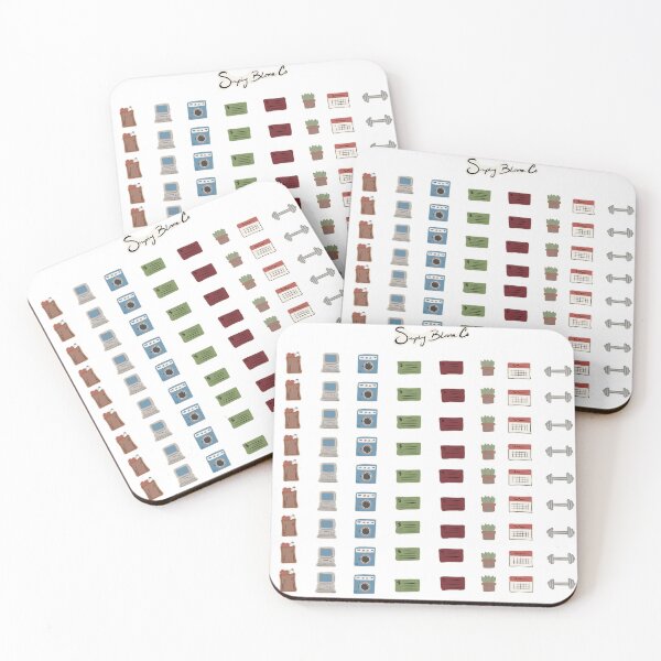 Item preview, daily sticker icons for planner designed and sold by Simplybloomco.