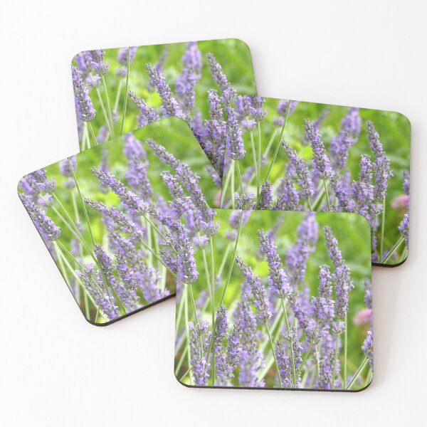 Item preview, Gorgeous purple lavender against a green background designed and sold by jaynerushton.