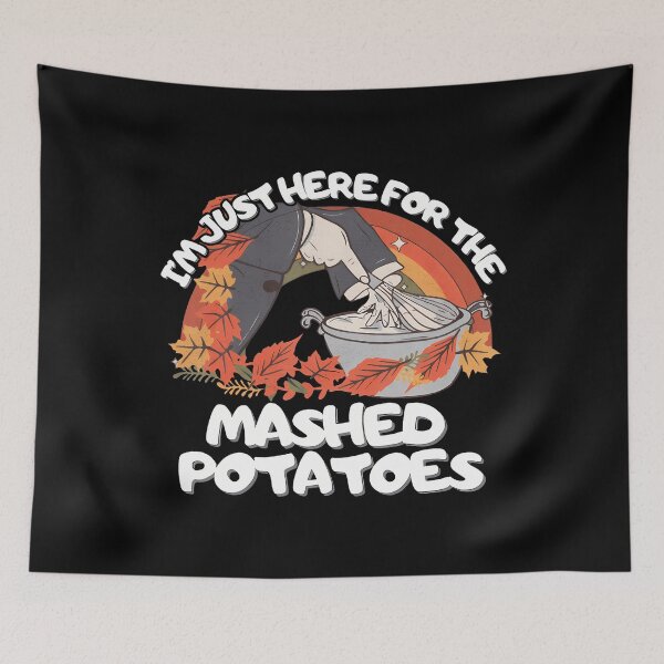 Item preview, Funny I'M Just Here For The Mashed-Potatoes Black Modern Crew Neck designed and sold by arzateiosumn.