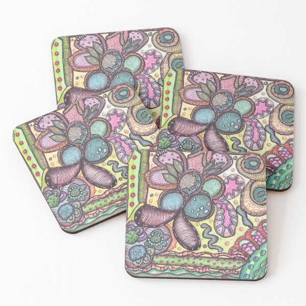 Item preview, Magical Flower - Relaxing Reverse Coloring Abstract Doodle designed and sold by ColorWander.