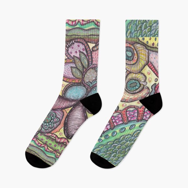 Item preview, Magical Flower - Relaxing Reverse Coloring Abstract Doodle designed and sold by ColorWander.
