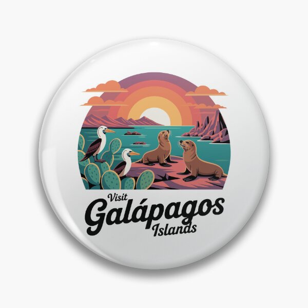 Item preview, Retro Galapagos Islands Islas Encantadas designed and sold by Blok45.