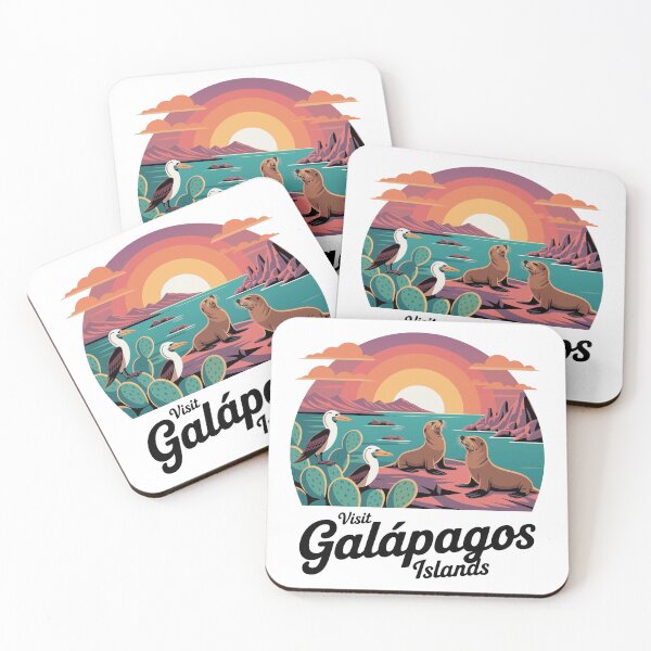 Aperçu de l'œuvre Îles Galapagos rétro Islas Encantadas créée et vendue par Blok45.