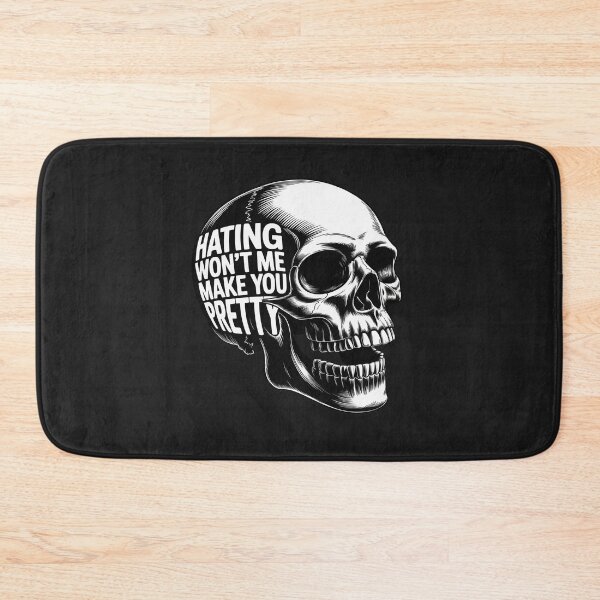 Item preview, Hating Me Won't Make You Pretty Skull designed and sold by tkhrbika.