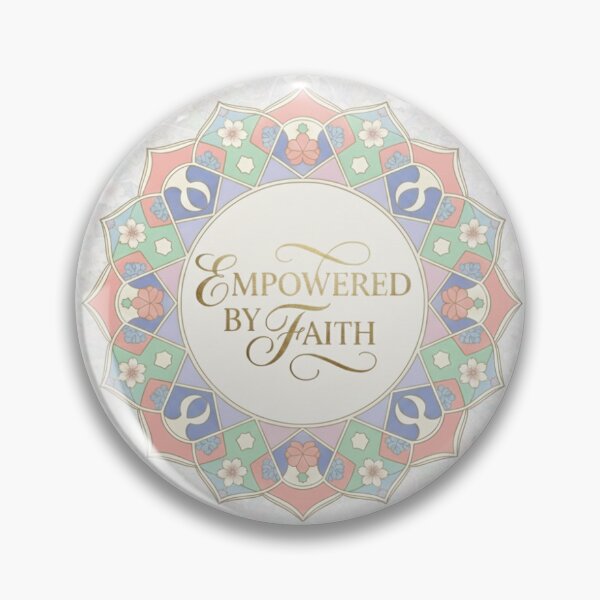 Item preview, Empowered by Faith – Elegant Gold Typography & Modern Islamic Motif designed and sold by HealWithHawa.