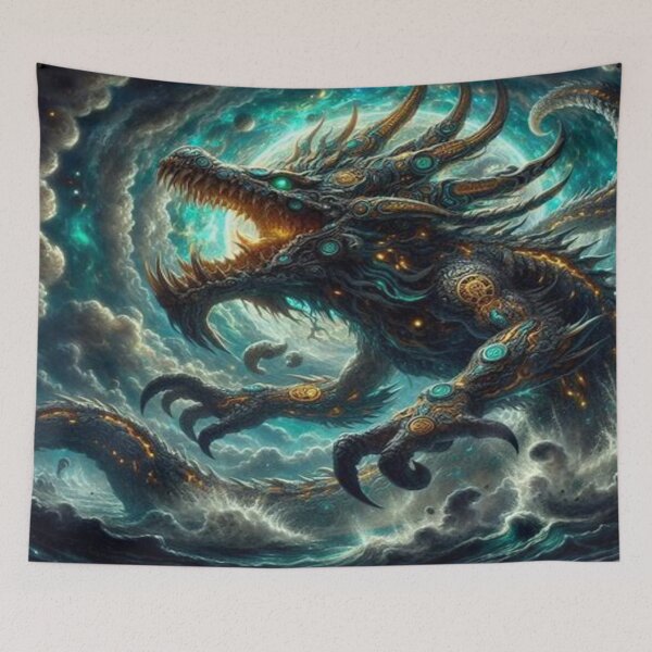 Item preview, Cipactli the Earth Monster - Aztec Mythology Dragon designed and sold by FaresTes.