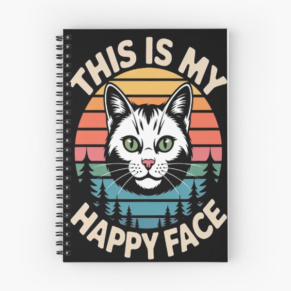 Item preview, This Is My Happy Face Smudge The Cat designed and sold by gandebro.