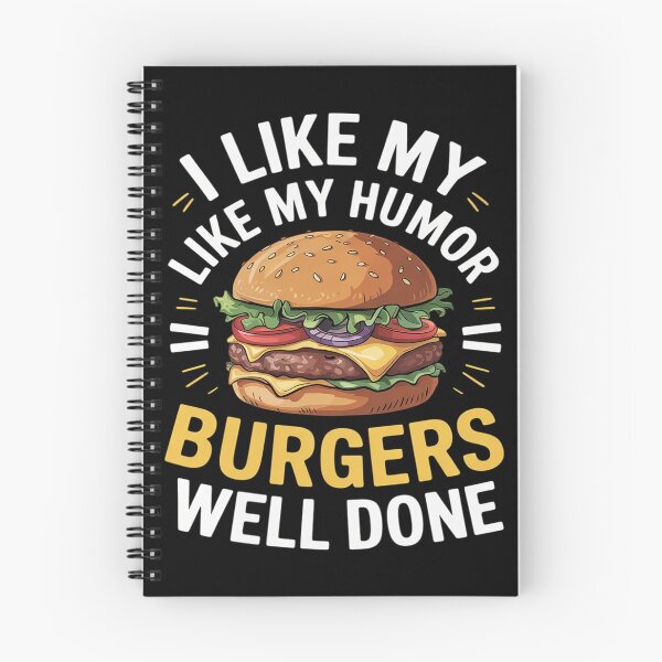Item preview, I Like My Burgers Like My Humor Well Done Fun Cheeseburger designed and sold by VerseFarm.