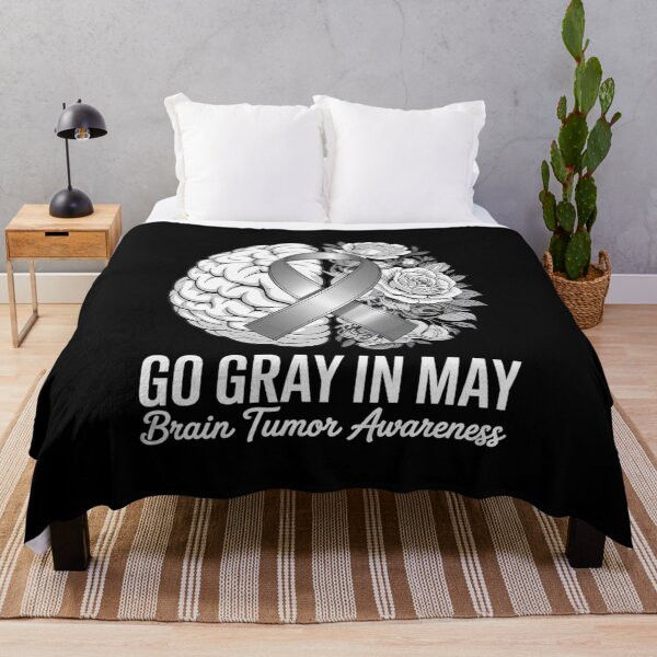 Item preview, Brain Tumor Awareness Wear Gray in May Strong Warrior Cancer designed and sold by KonopikaaArt.