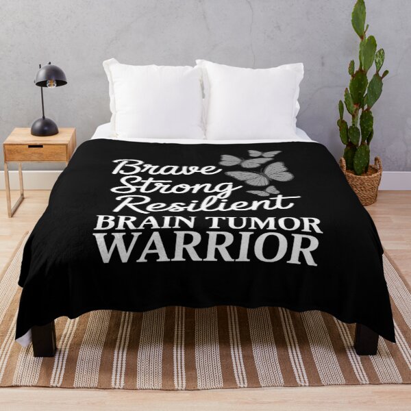 Item preview, Brain Tumor Warrior Brain Cancer Awareness Gray Ribbon designed and sold by KonopikaaArt.