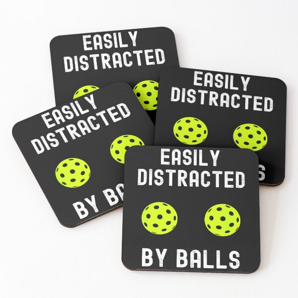 Item preview, Easily Distracted By Balls Funny Pickleball Lover Humor designed and sold by arzateiosumn.