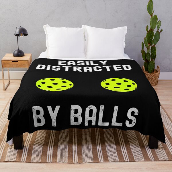 Item preview, Easily Distracted By Balls Funny Pickleball Lover Humor designed and sold by arzateiosumn.
