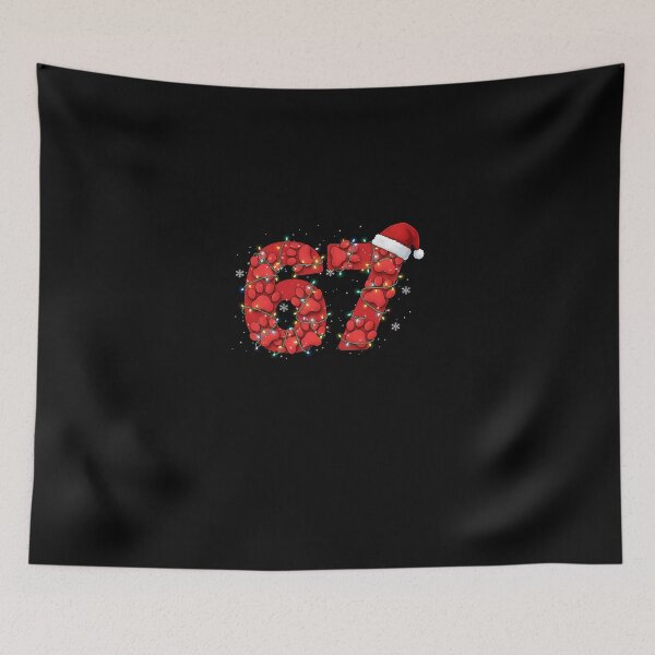 Item preview, Funny 67 Christmas Paw Lights – Aesthetic Pet Holiday Meme designed and sold by Intomindfood.