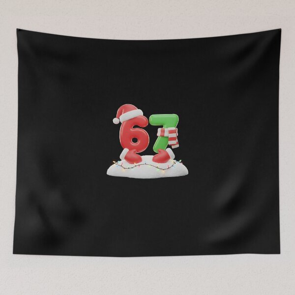 Item preview, Funny 67 Christmas Santa Gloves Glow designed and sold by Intomindfood.