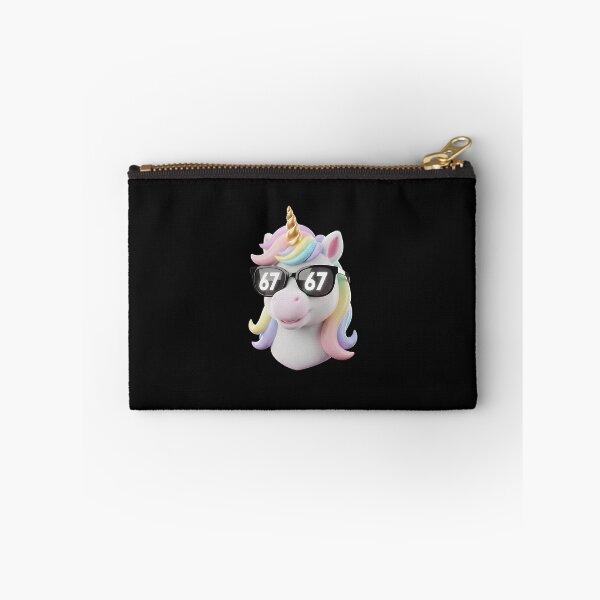 Item preview, Funny 67 Cool Unicorn Face Logo designed and sold by Intomindfood.