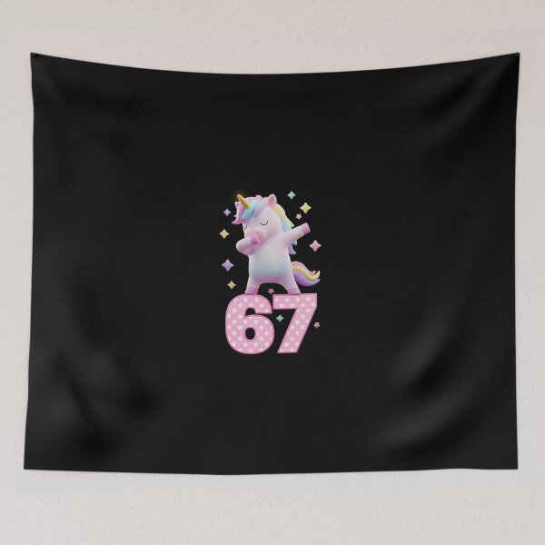 Item preview, Funny 67 Dab Unicorn Kawaii Glow designed and sold by Intomindfood.