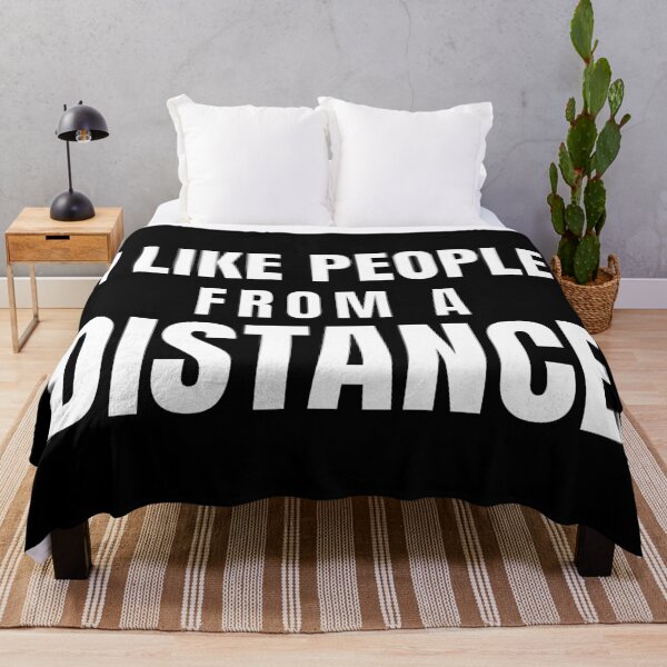 Item preview, I Like People From A Distance – Funny Anti Social T Shirt designed and sold by PixelPlush.