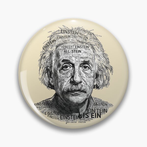 Item preview, Albert Einstein – Typographic Portrait designed and sold by TheWonkyEaselCo.